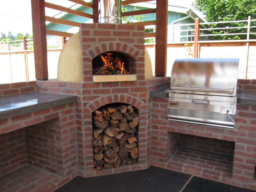 outdoor firewood kitchen design