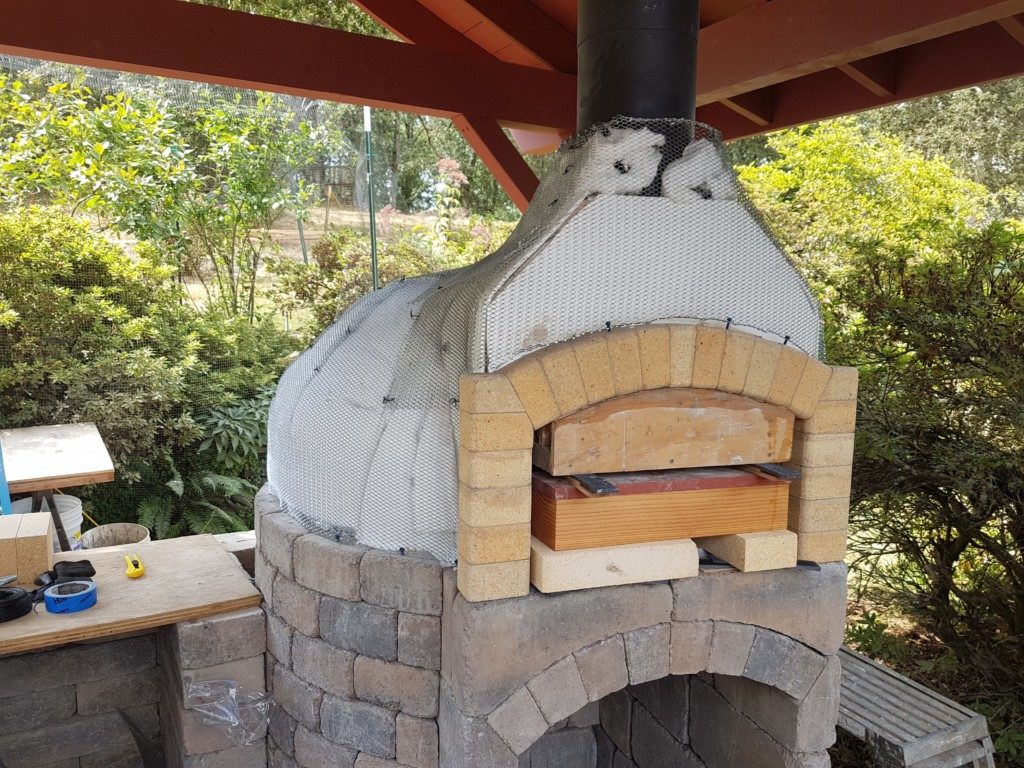 Outdoor Kitchen with Wood-Fired Oven and Grill - Firespeaking